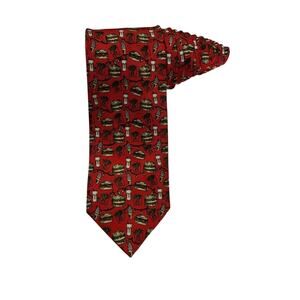 McDonald’s 2018 Christmas Lights Burgers Fries Drink Manager Employee Necktie